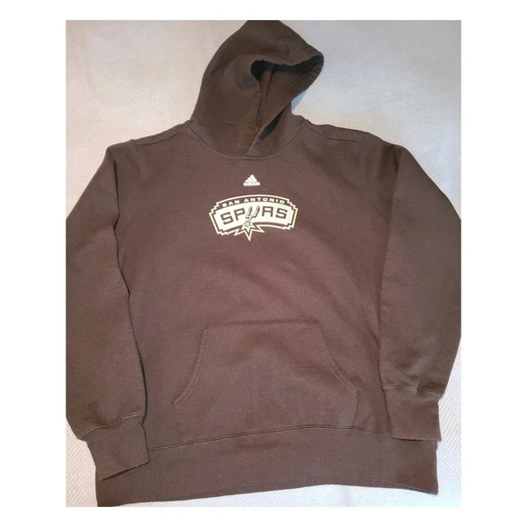 Adidas San Antonio Spurs Pullover Hoodie teen's Size 2XL Polyester Blend (Q) - Picture 1 of 5